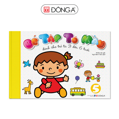 Combo 6 cuốn Bé tập tô màu - Dành cho trẻ 3-6 tuổi