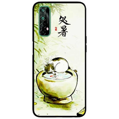 Ốp lưng dành cho Realme 7 mẫu Mèo Chậu Nước