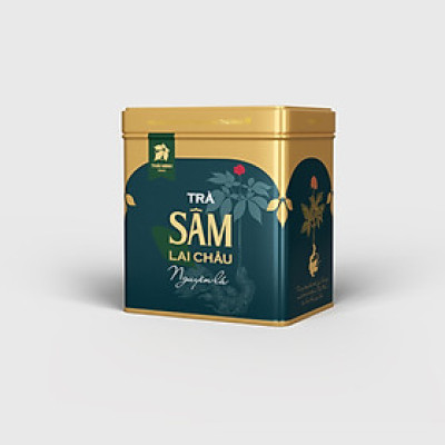 Trà Sâm Lai Châu nguyên lá Thái Minh dạng hộp thiếc 