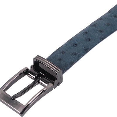 Thắt Lưng Nữ Da Đà Điểu Da Hột Huy Hoàng HT5428 - Xanh Đậm