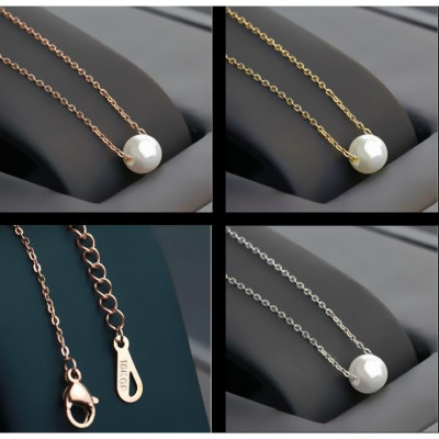 Dây chuyền nữ titan thời trang thép không gỉ trangsucpt có 3 màu sắc DCNUT26