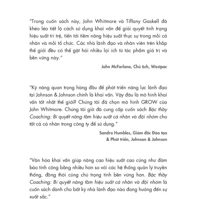 Sách - Bậc Thầy Coaching - Bí Quyết Nâng Tầm Hiệu Suất Cá Nhân Và Đội Nhóm