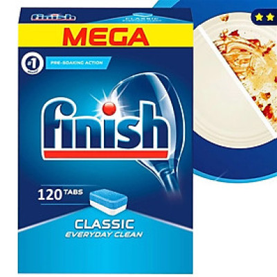 Hộp 120 viên rửa chén Finish Classic Dishwasher Tablets PTT09444