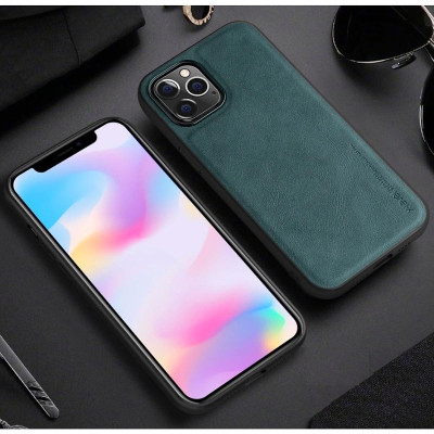 Ốp lưng X-level da dành cho iPhone viền đen dẻo, lưng da cao cấp , chống bụi bẩn, chống vân tay - hàng chính hãng