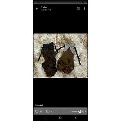 Tóc cột nơ xoăn đủ màu đủ kiểu