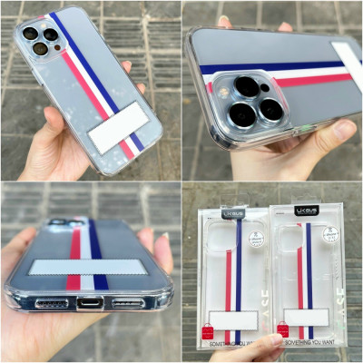 Ốp lưng chống sốc cho iPhone 14 Pro (6.1 inch) hiệu Likgus Thom Browne (bảo vệ toàn diện, chất liệu cao cấp, thiết kế thời trang 3 sọc màu) - hàng nhập khẩu