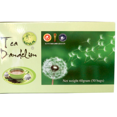 Trà Bồ Công Anh P&K - mát gan, giải độc, ngừa ung thư (50 túi lọc) - mẫu mới + Tặng kèm móc khoá CLĐ