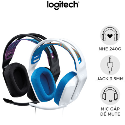 Tai Nghe Gaming Có Dây Logitech G335 - Hàng Chính Hãng