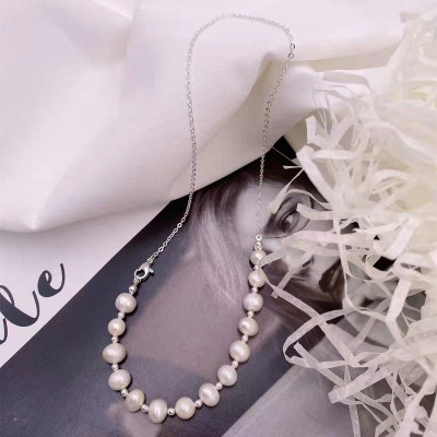 Dây chuyền vòng cổ mix hạt châu bất đối xứng nhiều kiểu đeo cá tính thanh lịch