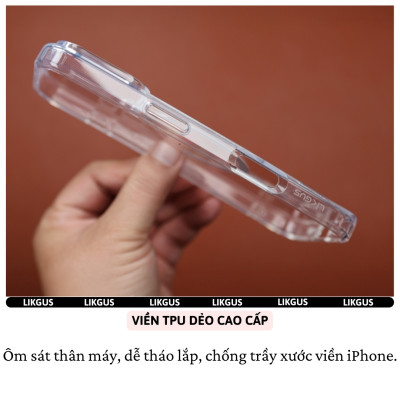 ốp lưng chống sốc sạc từ tính nam châm trong suốt cho iPhone 17 Pro Max / 17 Air / iP 17 Pro / 17 hiệu Likgus Lin Magnetic N52 - Chống sốc 2m, túi khí ẩn 4 góc, chống va đập, độ trong full HD - Hàng nhập khẩu