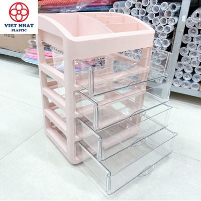 Tủ Đựng Mỹ Phẩm Cao Cấp HOKORI 2 Tầng, Kệ Đựng Mỹ Phẩm, Đồ Trang Điểm Nhiều Ngăn - Hàng Việt Nam