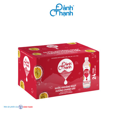 Thùng 24 chai Nước Khoáng Thiên Nhiên Đảnh Thạnh Khoáng Chanh Dây 430ml