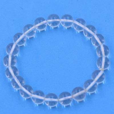 Chuỗi đeo tay Đá Pha Lê Trắng 8 ly 21 hạt - hợp mệnh Kim, mệnh Thủy