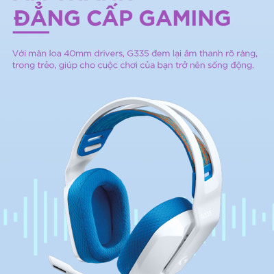 Tai Nghe Gaming Có Dây Logitech G335 - Hàng Chính Hãng