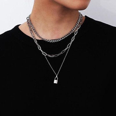 Vòng cổ titan ổ khoá unisex