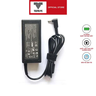 Sạc TeemoPC dùng Tương Thích Cho laptop Asus 65w 3.42a chân nhỏ 4.0mm kèm dây nguồn Hàng Nhập Khẩu