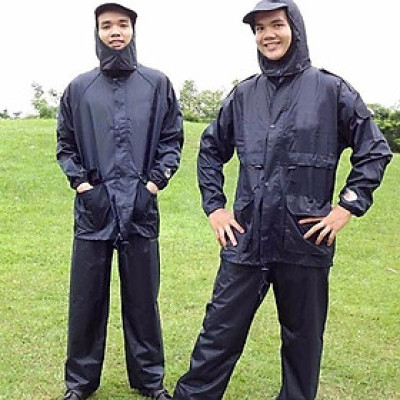 Bộ Quần Áo Đi Mưa Vải Dù Nguyên Bộ Siêu Bền Size XXXXL (4XL)