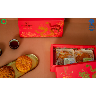 Hộp Bánh Trung Thu 2 bánh 1 trứng 150g - COMBO SUPER A6 - Thành Long (300g) - VIỆT NAM