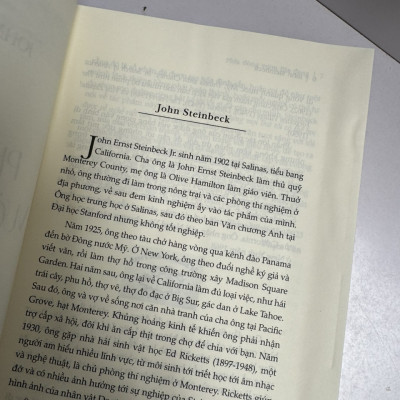 PHÍA ĐÔNG VƯỜN ĐỊA ĐÀNG - John Steinbeck - Phạm Văn dịch - Tao Đàn