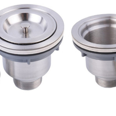 Bộ xả bồn rửa chén bầu inox dành cho bồn chén đôi 2 ngăn