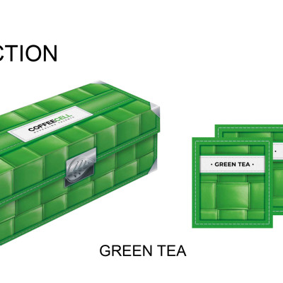 [MUA 1 TẶNG 5] Trà Xanh Với Nhân Sâm Trắng Thượng Hạng COFFEECELL (30 gói x 3g) - Trà nguyên lá ngọt thanh, chát nhẹ, Chống oxy hóa, Tăng cường tập trung - Hàng Chính Hãng