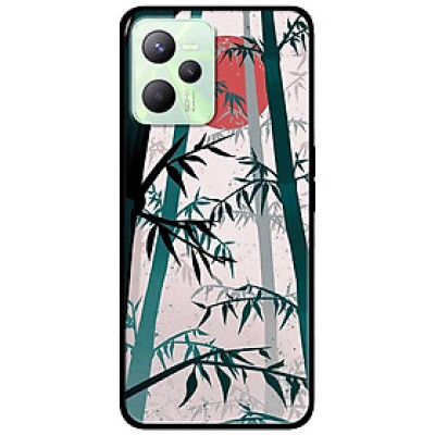 Ốp lưng dành cho Realme C35 mẫu Trúc Trăng Đỏ