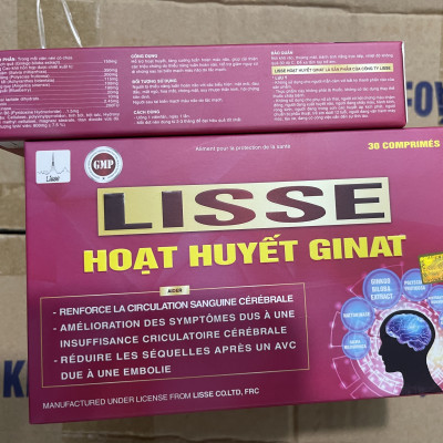 ￼Lisse hoạt huyết Ginat   - Hộp 30 viên- Tăng Cường Tuần Hoàn Máu