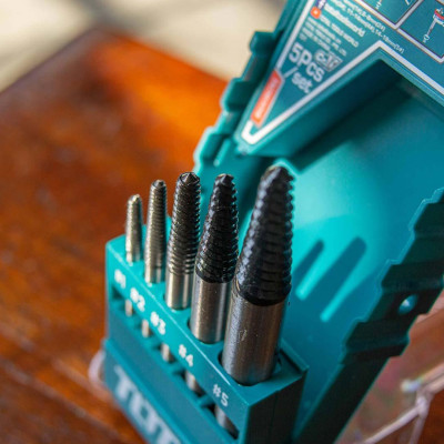 BỘ MŨI TARO LẤY ỐC GÃY 5 CHI TIẾT 3-18MM TOTAL TACSE0056