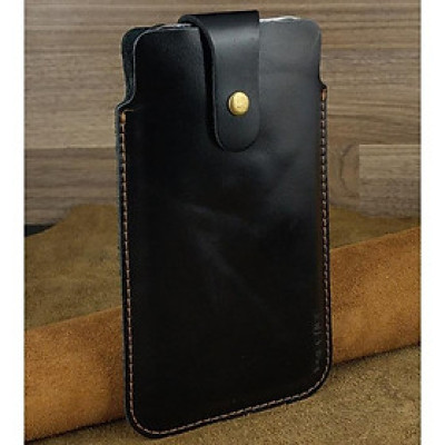 Bao Da Rút Nút Cài cho Note 10 plus, Note20 Ultra, S22 Plus.... Da Bò Hạt