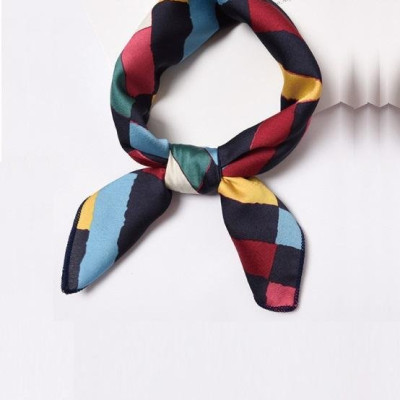 Khăn lụa cổ vuông- Khăn turban cao cấp, màu sắc nổi bật Kc10