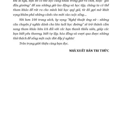 Nghệ Thuật Ứng Xử Học Đường - Những Câu Chuyện Ý Nghĩa Dành Cho Học Sinh 