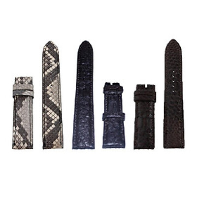 HC8307-08-09 - Dây đồng hồ Huy Hoàng da trăn size 12, 14 màu da nguyên thủy, đen, nâu