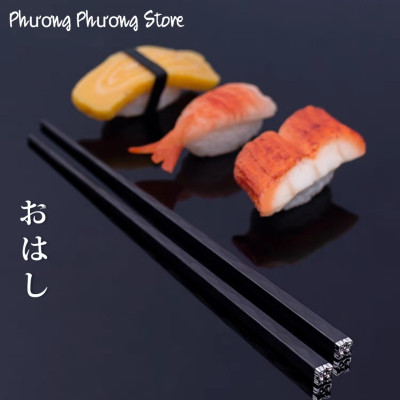 SÉT 5 ĐÔI ĐŨA HOA ANH ĐÀO KHẢM VÀNG KHẢM BẠC CHẤT LIỆU SỢI THỦY TINH CHỊU NHIỆT CAO CẤP