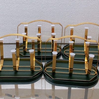 GIÁ ÚP LY CỐC CAO CẤP  HÌNH BẦU DỤC CÓ KHAY HỨNG NƯỚC - ANTH684