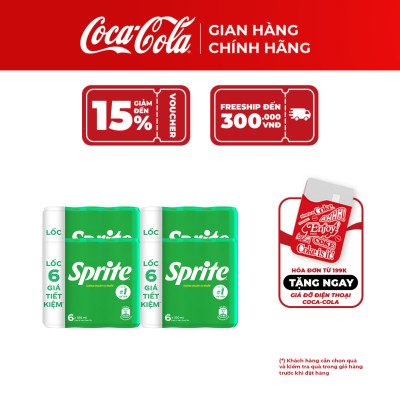 Thùng 24 Lon Mi-nhon nước giải Khát Có Gas Sprite Lon 235ml/lon (Hương chanh tự nhiên)_TK