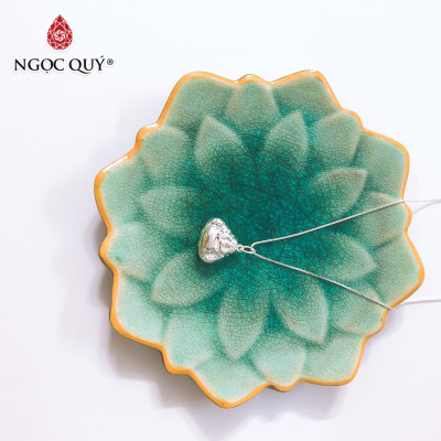 Dây chuyền bạc mặt phật di lặc - Ngọc Quý Gemstones