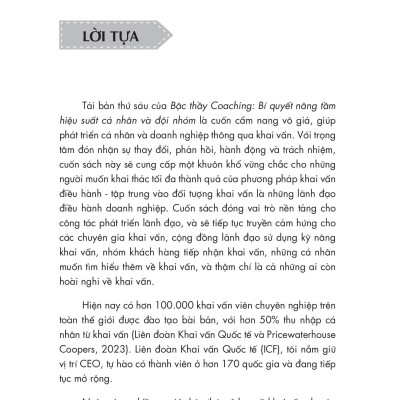 Sách - Bậc Thầy Coaching - Bí Quyết Nâng Tầm Hiệu Suất Cá Nhân Và Đội Nhóm