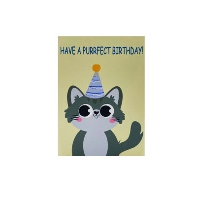 Thiệp 3D Pop Up Mèo Đội Nón Sinh Nhật – Thiệp Chúc Mừng Sinh Nhật Dễ Thương, Độc Đáo, B27