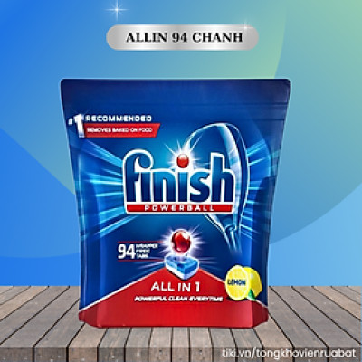 Túi 80 viên rửa chén Finish All In 1 Max Dishwasher Tablets QT025451