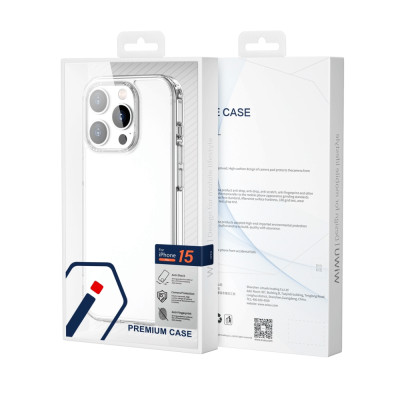 Ốp Lưng Trong Suốt IPHONE 15 Pro/ 15 Pro Max WIWU TPP-109 Chống Sốc 4 Góc, Mặt Lưng Chống Ố Vàng, Hạn Chế Bám Vân Tay - Hàng Chính Hãng