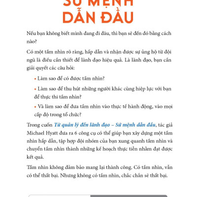 Từ Quản Lý Đến Lãnh Đạo - Sứ Mệnh Dẫn Đầu