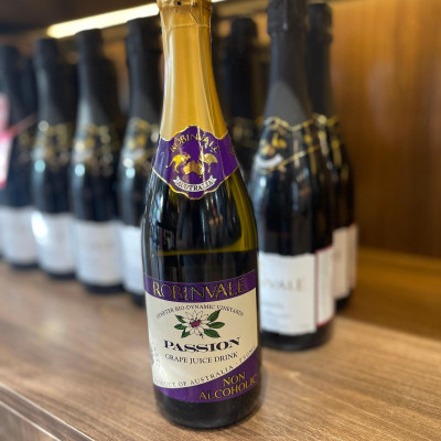 Vang sủi Robinvale Grape Sparkling 750ml - Không Cồn Organic - Passion (Chanh Dây)