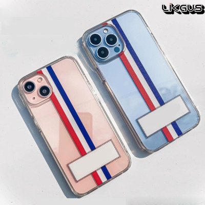 Ốp lưng chống sốc cho iPhone 14 Pro (6.1 inch) hiệu Likgus Thom Browne (bảo vệ toàn diện, chất liệu cao cấp, thiết kế thời trang 3 sọc màu) - hàng nhập khẩu