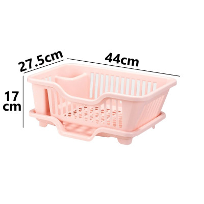 Kệ Rổ Úp Chén Có Khay Hứng Nước Nhựa Cao Cấp