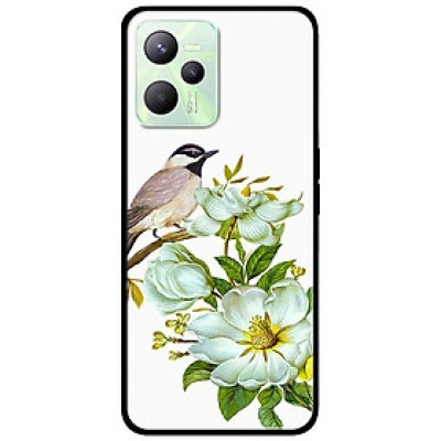 Ốp lưng dành cho Realme C35 mẫu Chim Đậu Cành Hoa
