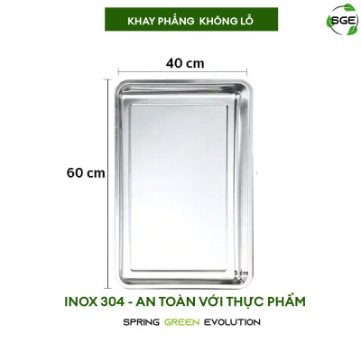 Khay Nhôm Nướng Bánh / Khay Lò Nướng Bánh SGE PF-Tray Chất Liệu Inox Tiêu Chuẩn Thực Phẩm. Có 2 Loại