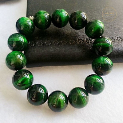 Vòng Tay Đá Mắt Hổ Xanh Lá Cho Người Mệnh Mộc Và Mệnh Hỏa