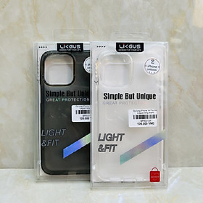 Ốp lưng dành cho iPhone 14 Pro Max Likgus trong mờ chống vân tay- Hàng chính hãng