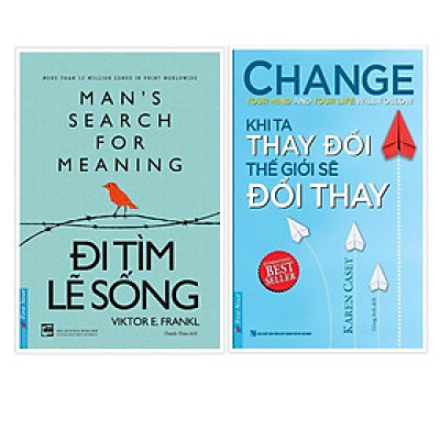 Sách - Combo Khi ta thay đổi thế giới sẽ đổi thay + Đi tìm lẽ sống - FirstNews