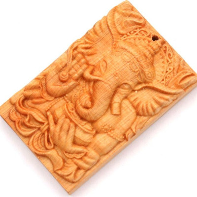 Mặt gỗ hoàng đàn khắc hình thần Ganesha MG97